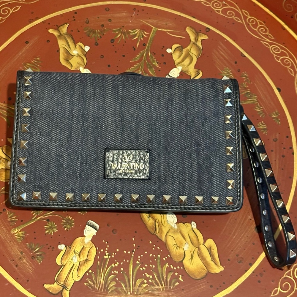 Valentino Rock Stud Clutch